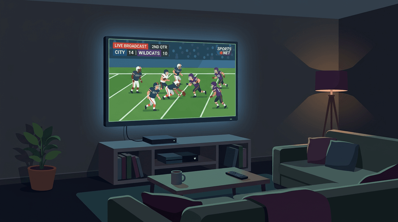 IPTV playing on TV via Chromecast